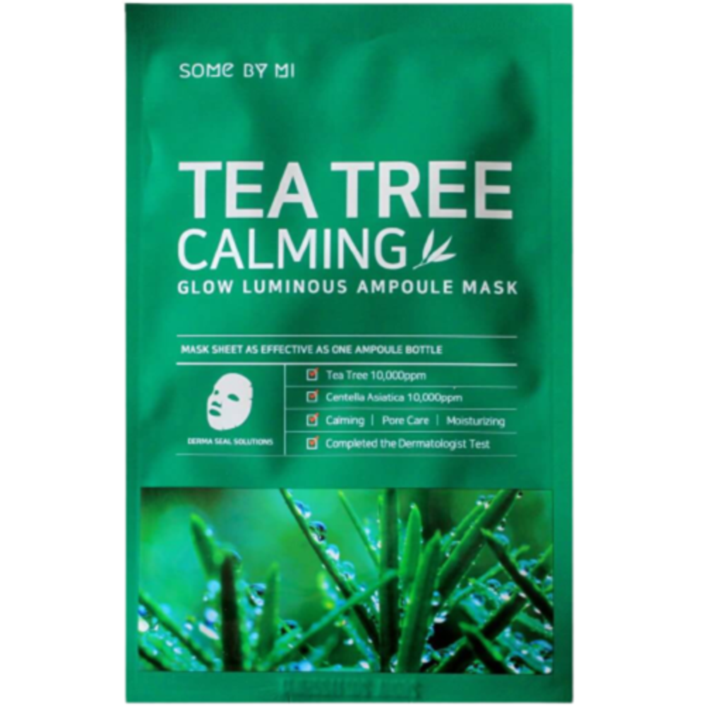 Маска тканевая с чайным деревом Some By Mi Glow tea tree calming luminous ampoule mask, 25 г