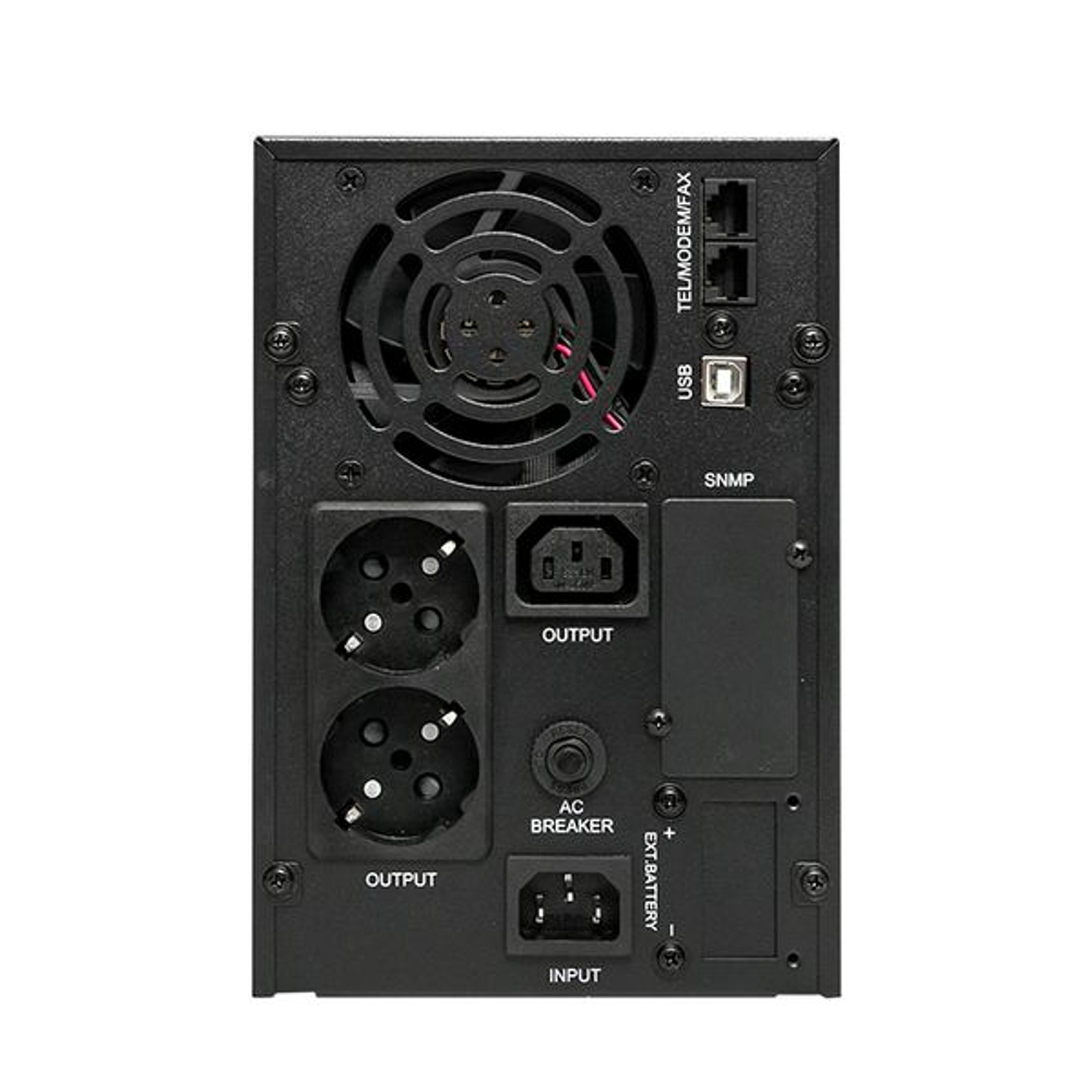 Источник Бесперебойного Питания Линейно-интерактивный E-Power PSW 600 1500 ВА ,1200Вт,USB,RJ45,1хСE13,2xSchuko напольный, c АКБ 2x12В_9 Ач