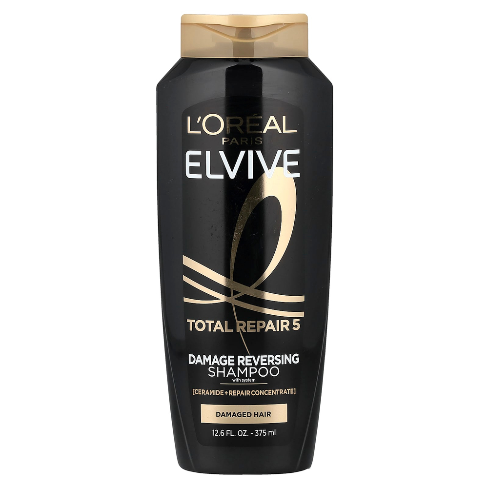 L'Oréal, Elvive, Total Repair 5, шампунь против повреждений, для поврежденных волос, 375 мл (12,6 жидк. Унции)