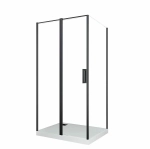 Душевой уголок CeruttiSpa Victoria 120x90 Victoria120B стекло прозрачное/профиль черный матовый