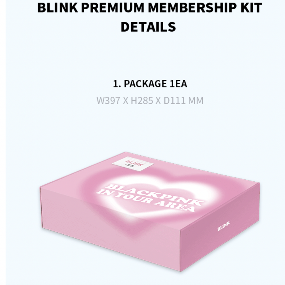 Членство BLACKPINK BLINK PREMIUM MEMBERSHIP KIT