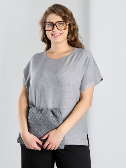 Блузка Женский каприз-3 Виотекс СЕРЫЙ