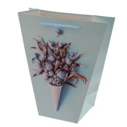 GAEM Пакет подарочный M (бумага 210г/м2, блок 12шт), L24 W11 H26 см, 4в.