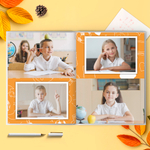 PSD-Шаблон фотокниги "Школьный день"