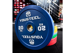 Диск EVO каучуковый 20 кг, синий