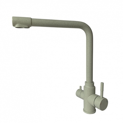 15026-H Смес. для кухни под фильт. выс. Г-обр. (НЕРЖ,БЕЖ.) ViEiR (10/1шт)