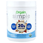 Orgain, Simple, растительный протеин в порошке, сливочная ваниль, 567 г (1,25 фунта)