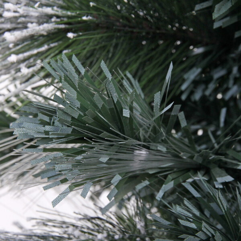 Ёлка светодиодная «Царская» 210 см,ПВХ+леска, шишки, белое напыление, Теплый белый (270 веток) (T2121-210)