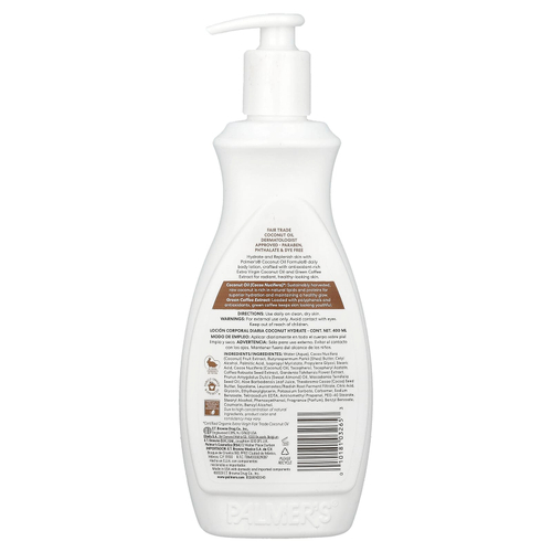 Palmer's, Coconut Hydrate, ежедневный лосьон для тела, 400 мл (13,5 жидк. унц.)