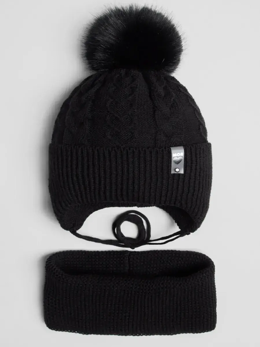 Шапка зимняя детская и снуд