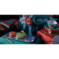 Чайная пара 320мл Wedgwood Пионы красная