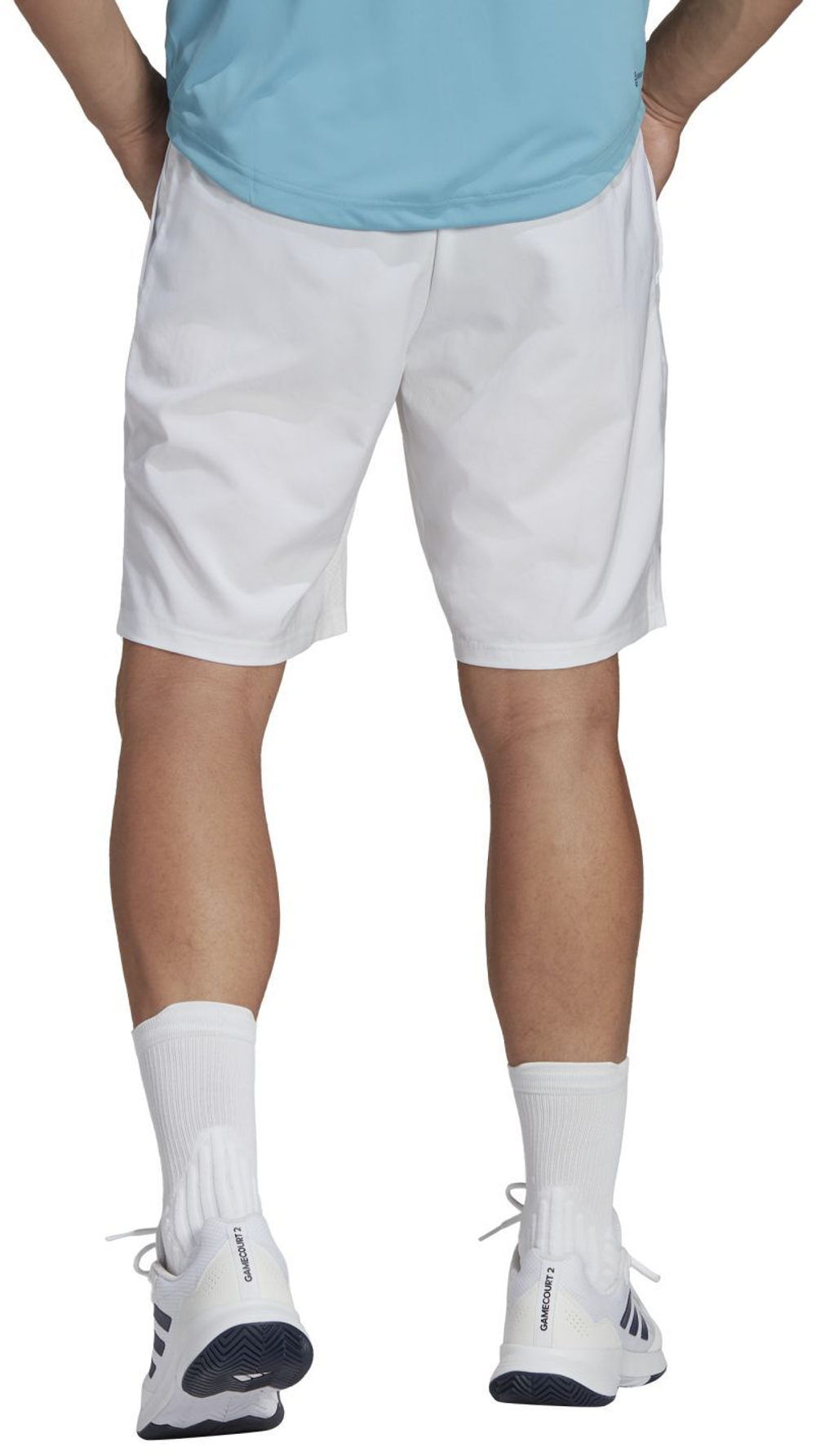 Мужские теннисные шорты Adidas Club 3-Stripes 7in Tennis - белый