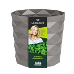 Кашпо "Диамант" (1,5л) с дренажной вставкой Цв. Серый жемчуг