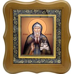 Иов (в схиме Иисус) Анзерский преподобный. Икона на холсте.