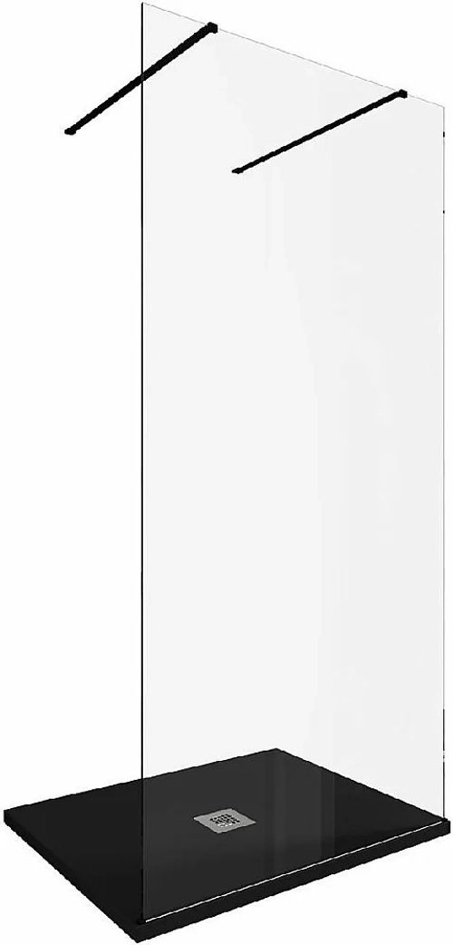 Душевое ограждение Allen Brau Infinity 2 100 3.21039.BBA стекло прозрачное/профиль черный брашированный