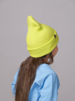 Шапка вязаная весенняя/осенняя МУЛА (Сочный Лайм)