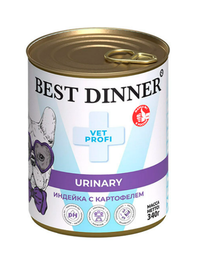 Best Dinner ВетПрофи Конс д/собак Urinary индейка,картофель 340г