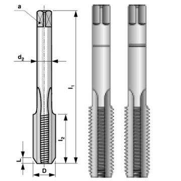Набор метчиков из 2-х шт. M 5 шаг 0.8мм Bucovice Tools 110050