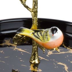 Блюдо 3-х ярусное "Черный  " 25*25*39 см (подарочная упаковка)