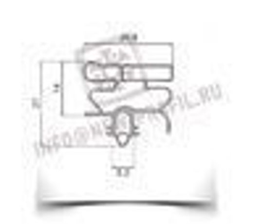 Уплотнитель для холодильника  Electrolux ERB 9043 м.к 680*570 мм (010)