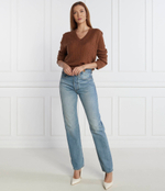 Хлопковый свитер soft cable Tommy Hilfiger - коричневый(WW0WW39887)