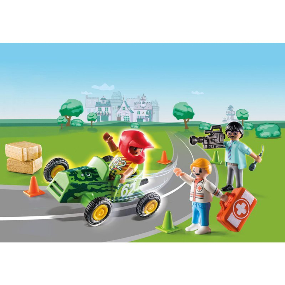 Playmobil - Duck On Call Rescue action. Помогите гонщику! 70919