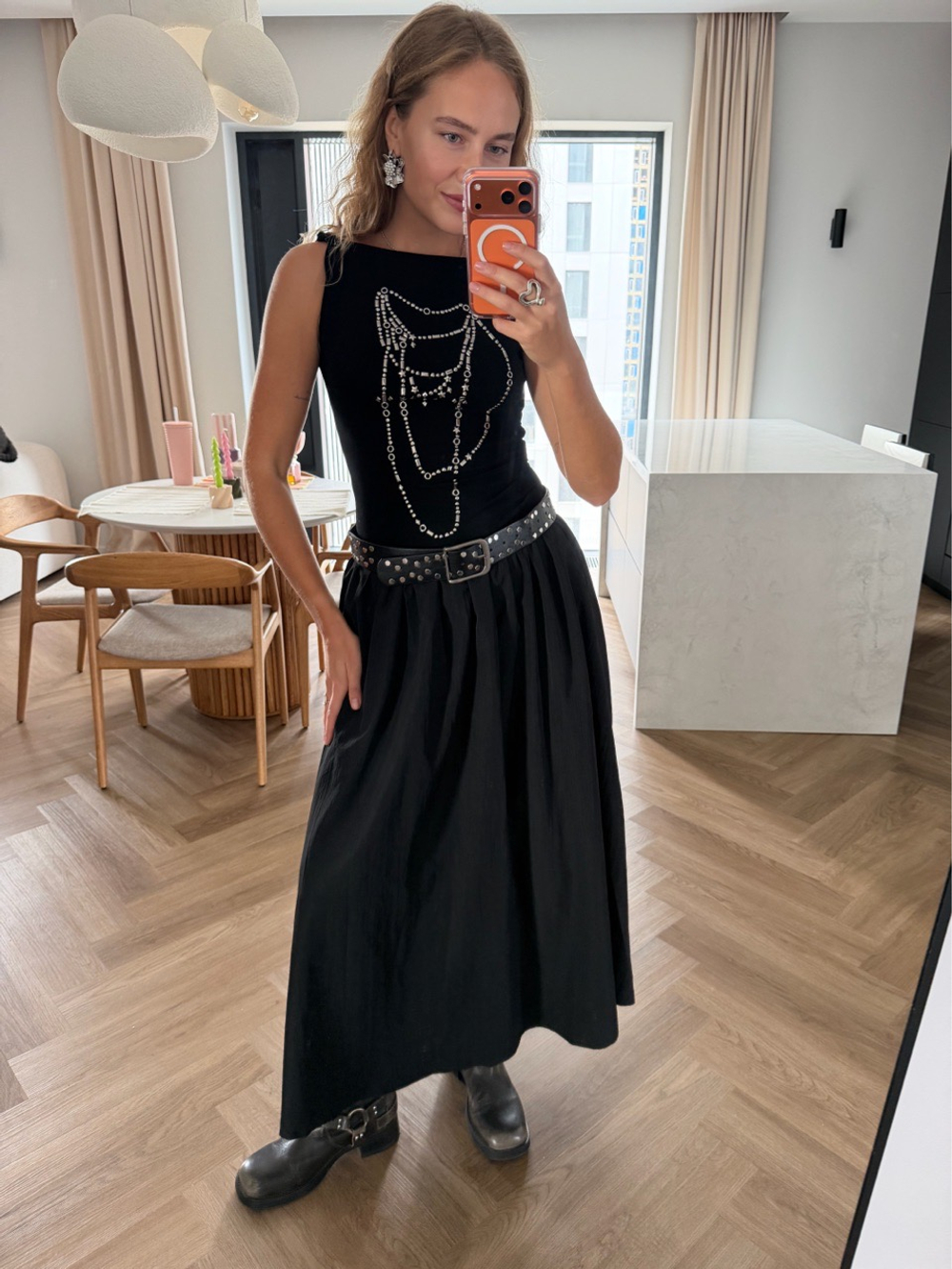 Платье Rock star черный