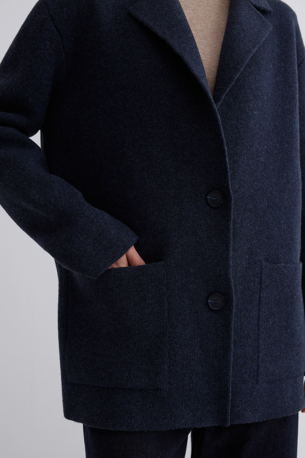 Пиджак Мэг вязаный из шерсти ягнёнка 100%