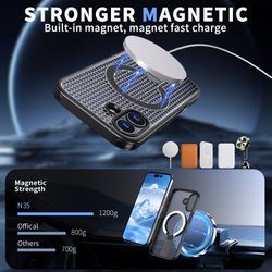 Прозрачный чехол Mesh Pro Magnetic Case для iPhone 17