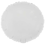 Шар фольгированный Круг 46 см (Белый)