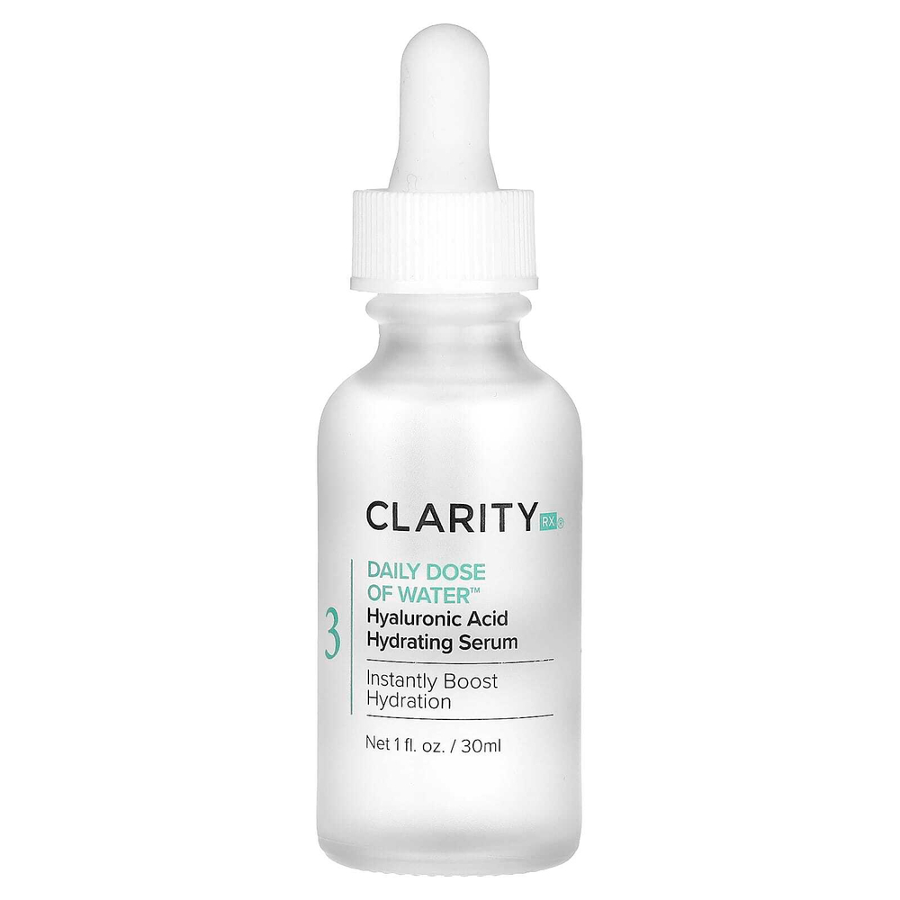 ClarityRx, Daily Dose of Water, увлажняющая сыворотка с гиалуроновой кислотой, 30 мл (1 жидк. унция)