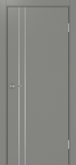 Межкомнатная дверь Optima Porte НЕАПОЛЬ 205 Молдинг SC (матовое серебро), Кромка в цвет полотна