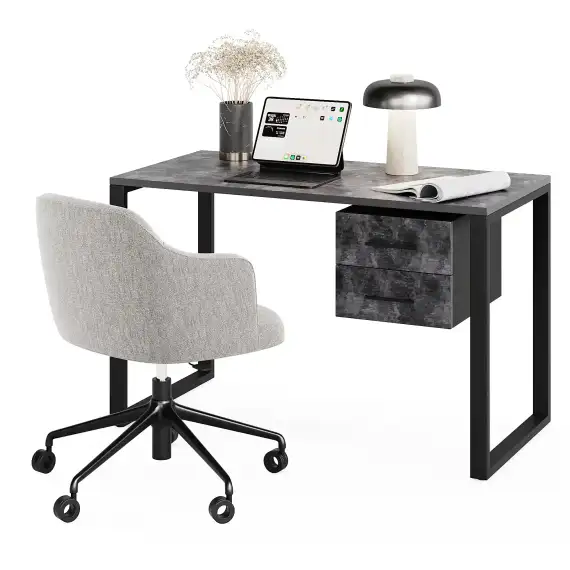 Стол на металлокаркасе с подвесной тумбой Атмосфера AZ-14