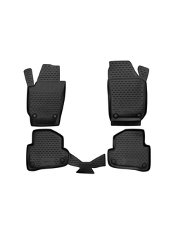 Коврики в салон для SKODA Fabia (II, IIr), 2007-2014, 4 шт. (Повышенная устойчивость, повышенная износостойкость FORMAT.45.06.210KH