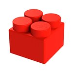 Элемент 9x9x7,5 см для GigaBloks 7,5"