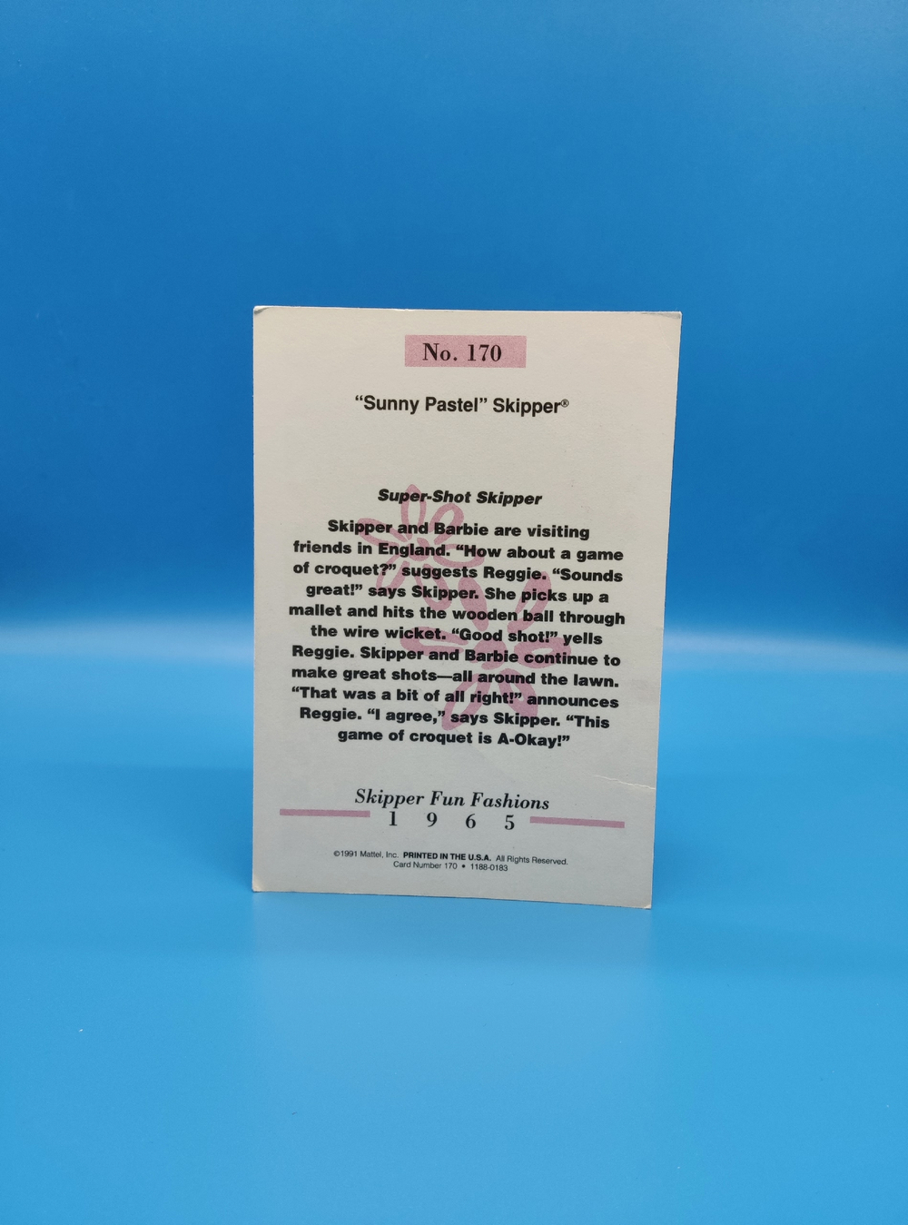 Аксессуар винтажная карточка Барби 90х 031027