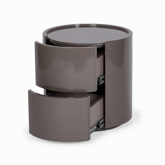 Прикроватная тумба Cecily 44х44 см, серая