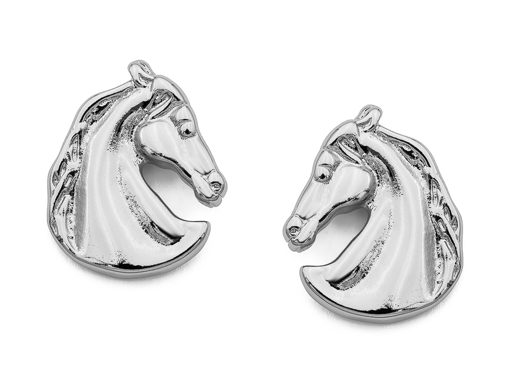 Серьги "Horse" 18мм (зеркальные)