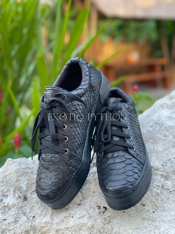 Кроссовки из кожи питона SH-168