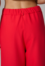 Брюки палаццо красные