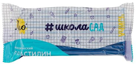 Пластилин классический 240 гр "Учись" синий