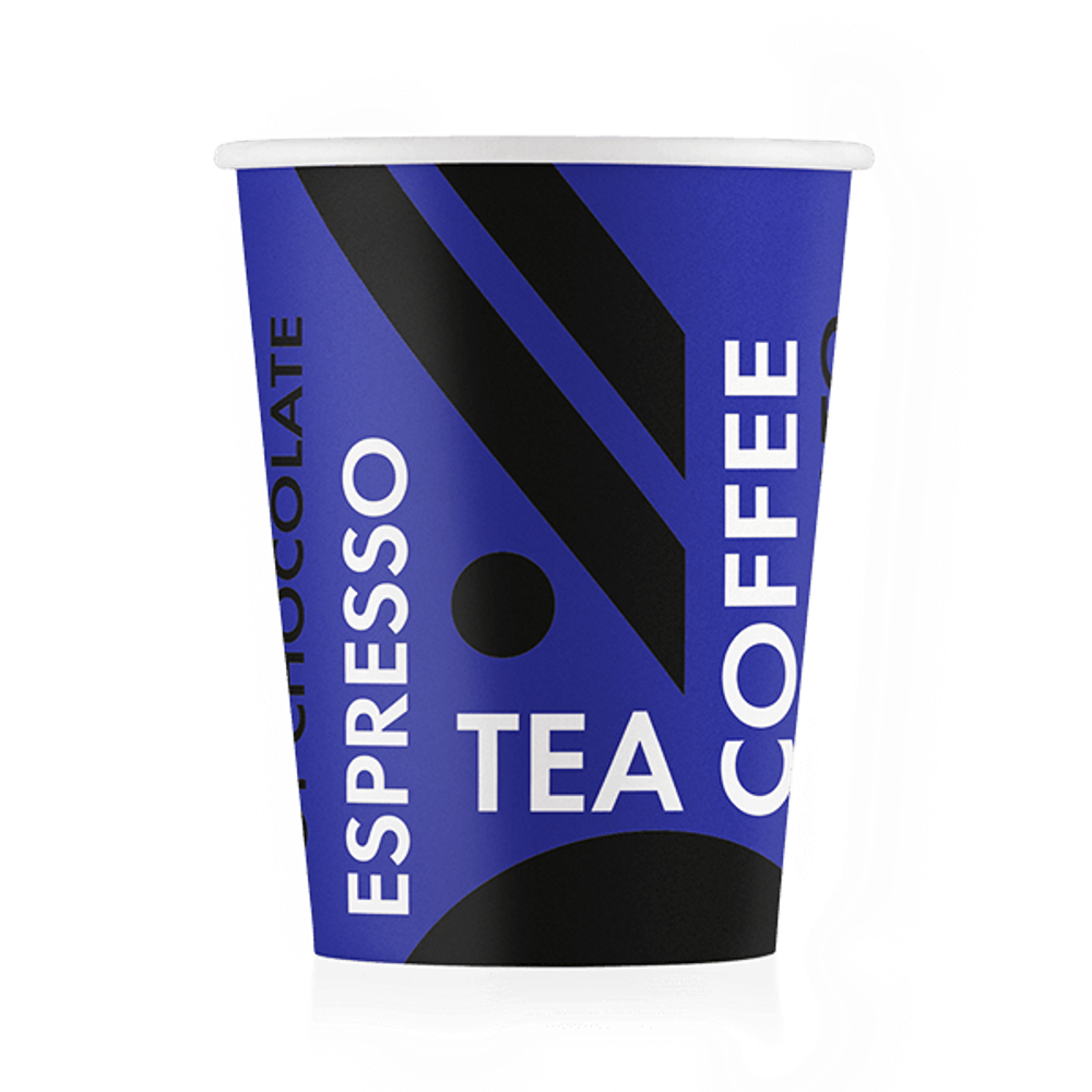 Стаканчик бумажный Coffee Tea Синий 250 мл