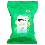 Yes To, Успокаивающие салфетки для лица, для чувствительной кожи, огурцы, 30 салфеток