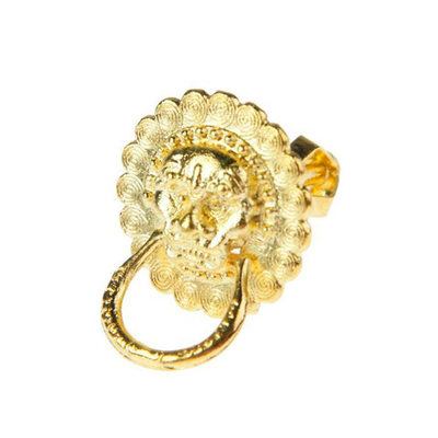 Ручка молоточек для шкатулки металл "Лев" золото 1,6*1,6см 2272564