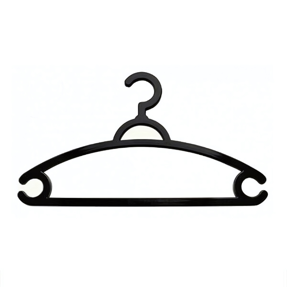Вешалка-плечики "Rambai" 48-50 для легкой одежды (черный)