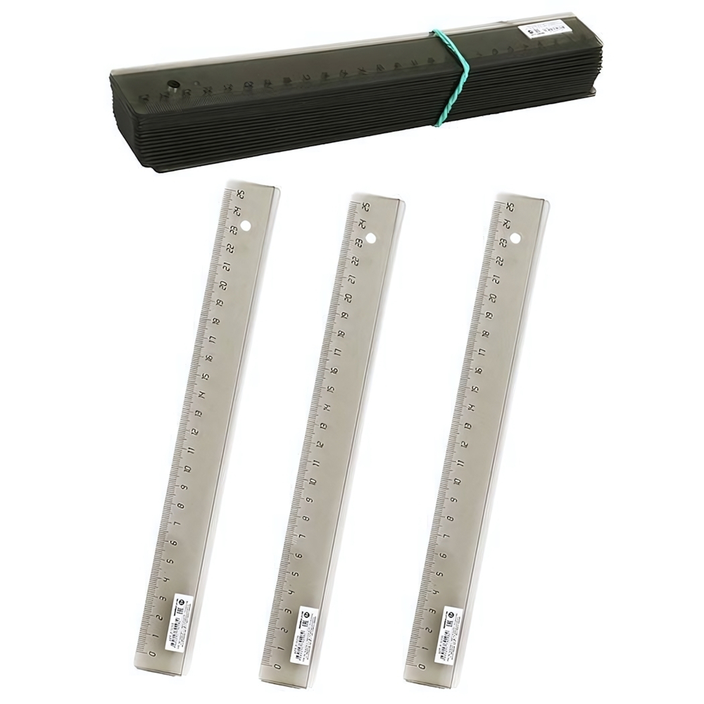 Линейка пластик 25см прозрачная тогированная (Л-9298) (Проф-Пресс)