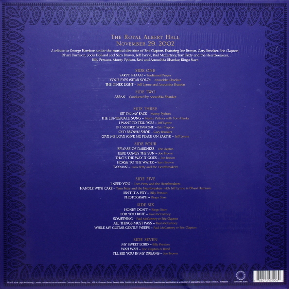 Сборник / Concert For George (4LP)