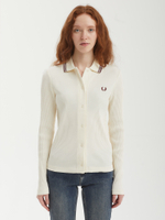 Женская Рубашка Button-through Rib Polo