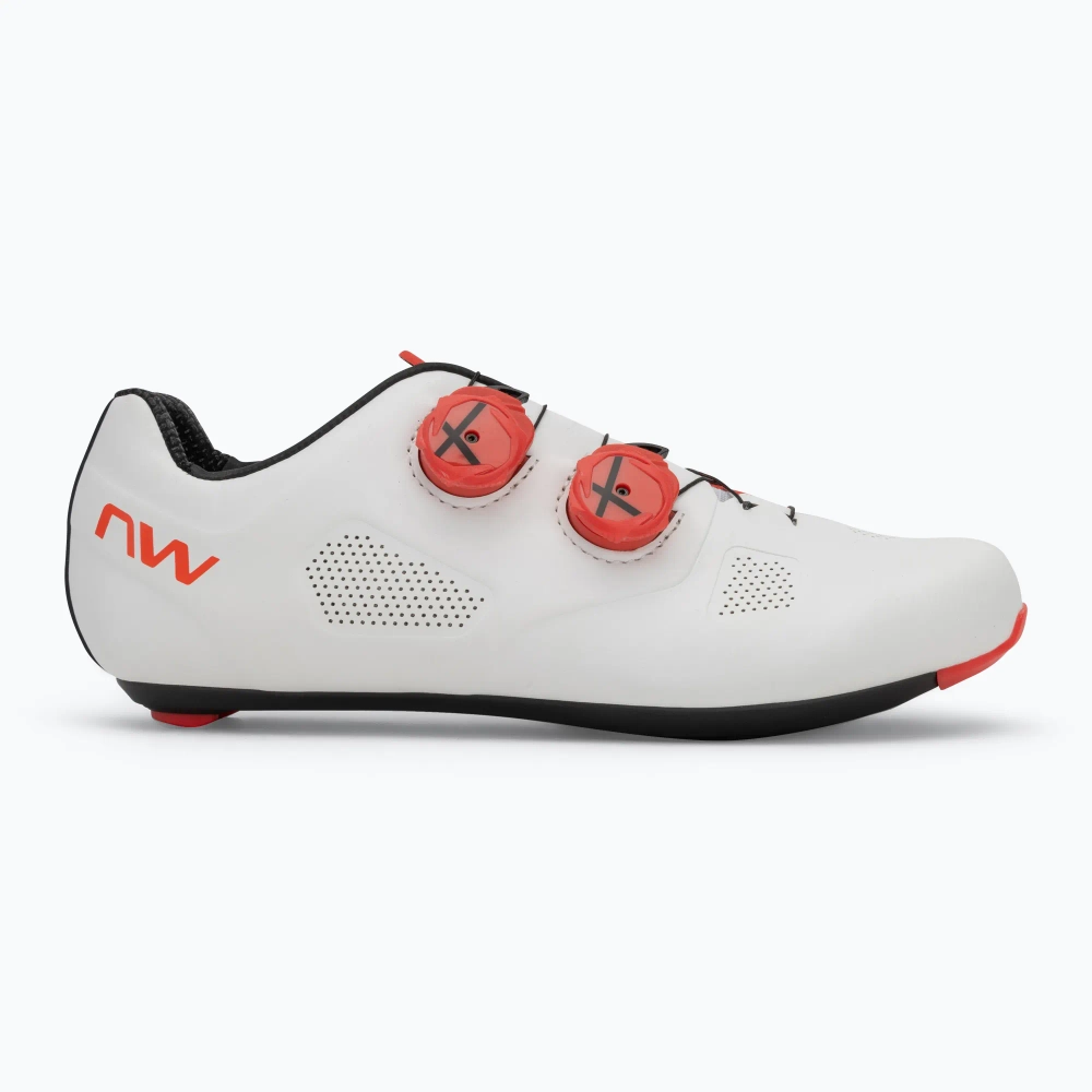Мужские велосипедные ботинки Northwave Revolution white/red fluo