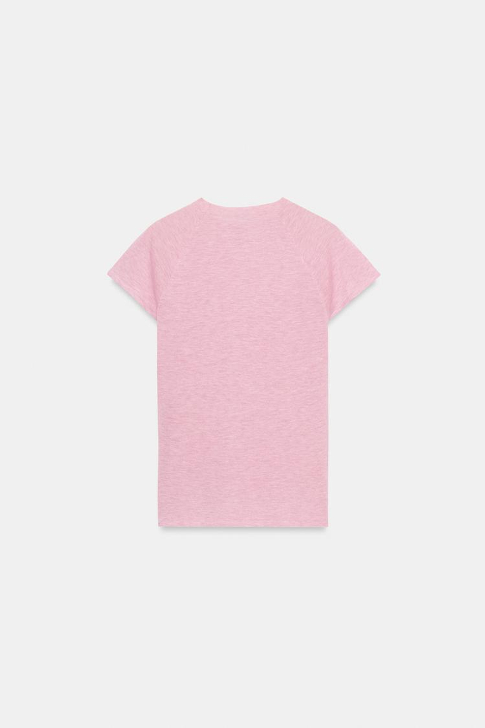 ZARA ТОП ИЗ УЛЬТРАТОНКОГО ТРИКОТАЖА, РОЗОВЫЙ